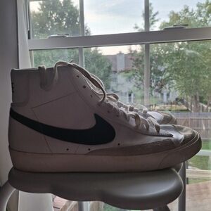 Nike Men's White and Black High-Top Sneakers